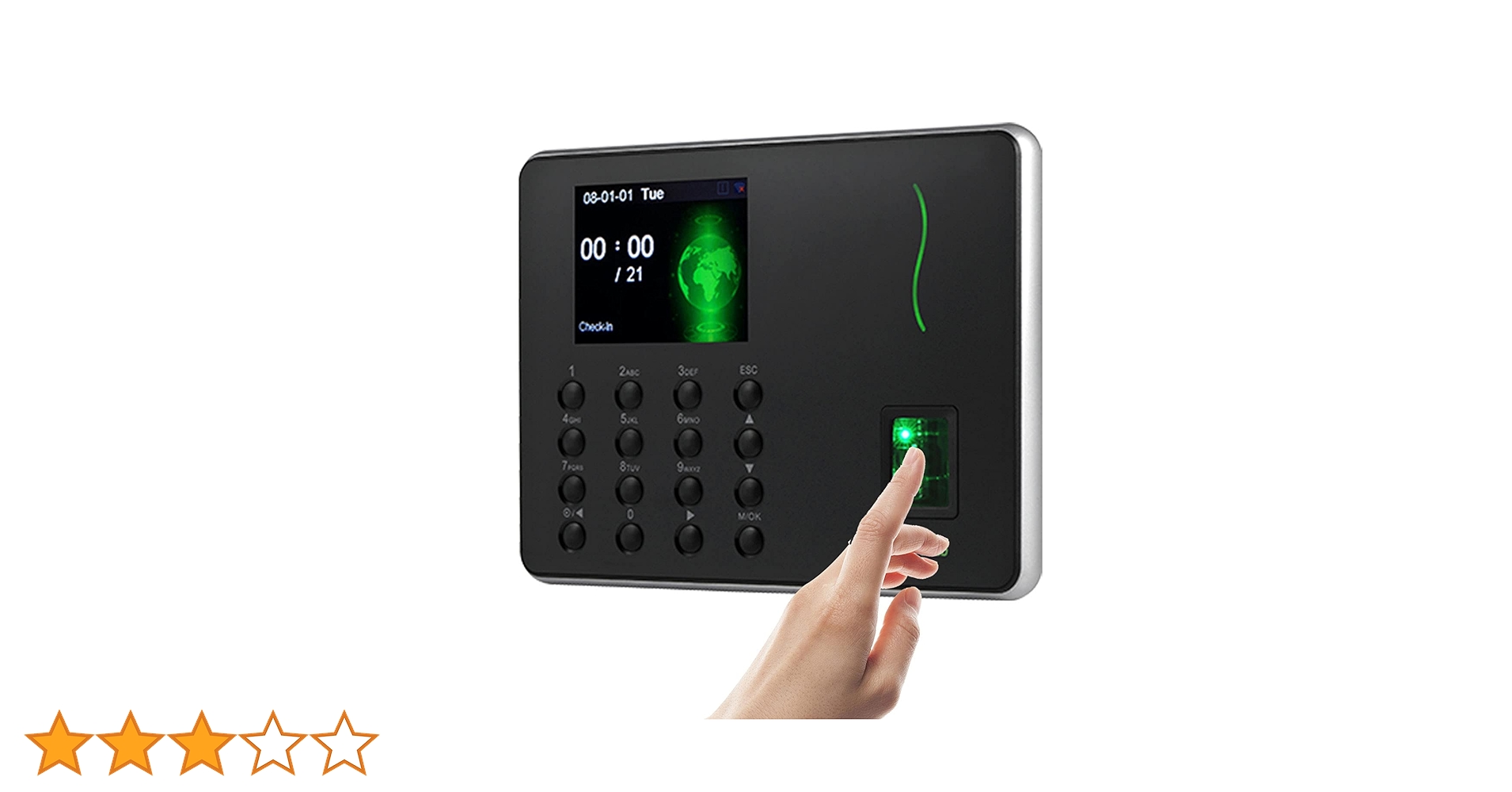 Amazon.co.jp: ZKTeco タイムレコーダー 指紋認証 タイムカード